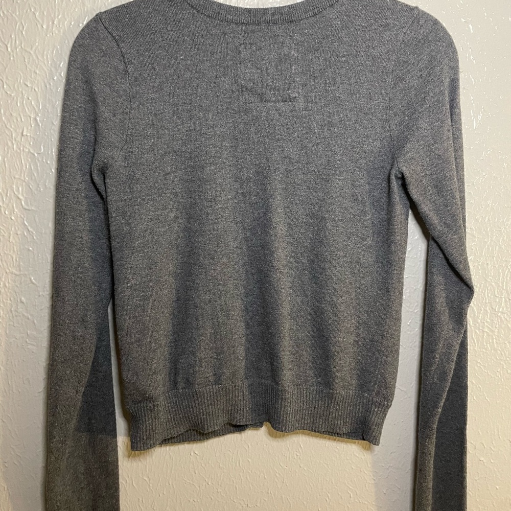Hollister Grey Crop Cardigan - Picture 7 of 7